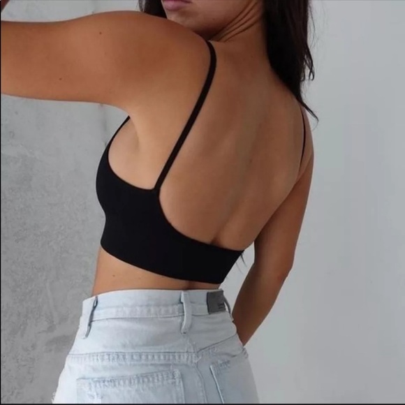 ! RESTOCKED! BLACK VERY SEXY LOW BACK BRALETTE - Picture 4 of 8